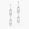 Boucles d'oreilles transformables Move Link Boucles d'oreilles Diamant Or Blanc