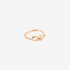 Rose Gold & White Diamond Nodo Ring