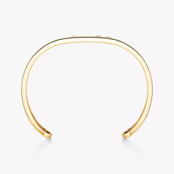 Bangle Move Joaillerie Grandes Tailles Bracelet Diamant Or Jaune