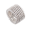 Bague - Bracelet en or blanc et diamants