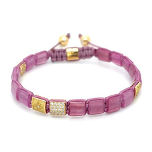  6MM PINK SAPPHIRE LOCK BRACELET