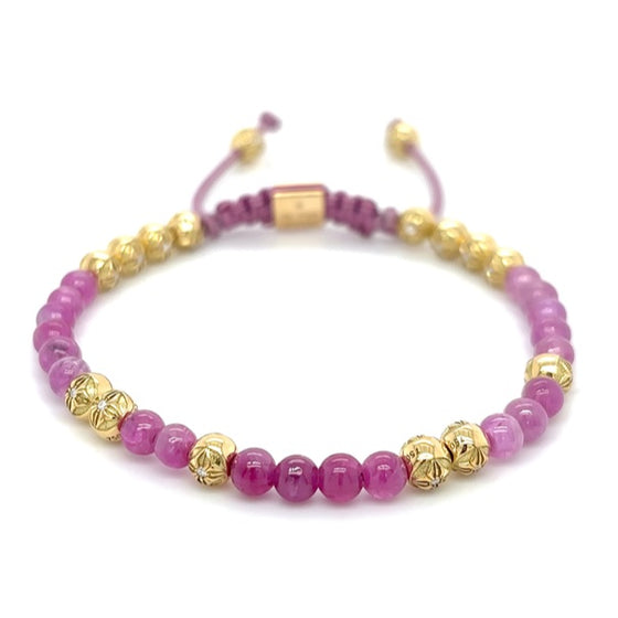 4MM PINK SAPPHIRE BRACELET