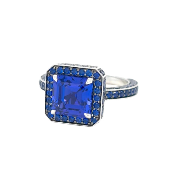 Sapphires & Tanzanite Ring