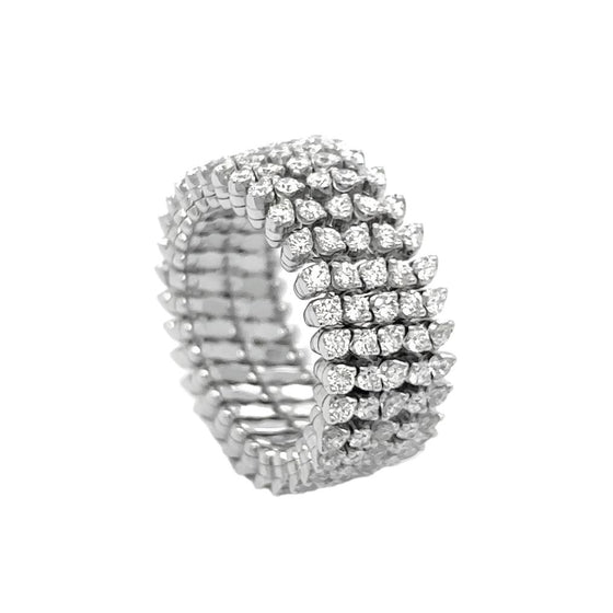 WHITE GOLD & DIAMONDS RING - BRACELET