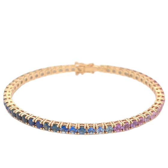 Rainbow Rigid Tennis Bracelet