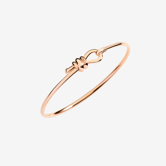 Bracelet Bangle Nodo Or Rose