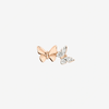 Rose Gold & Diamond Butterfly Stud Earring