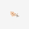 Rose Gold & Diamond Butterfly Stud Earring