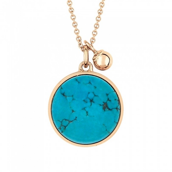 Collier Disc Ever Turquoise