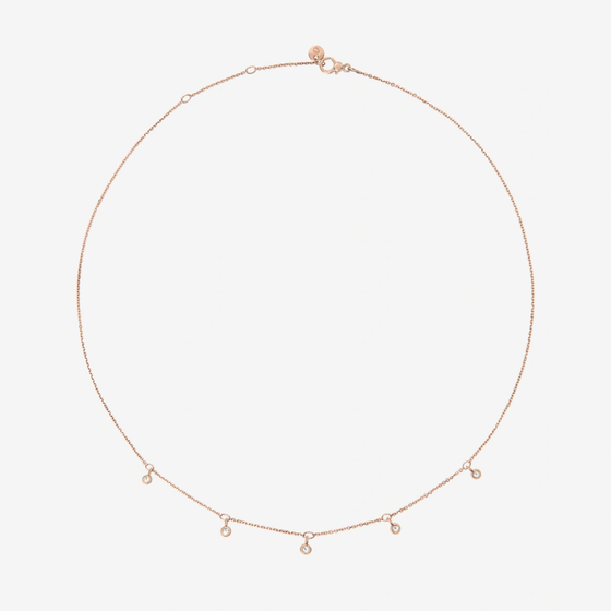 Rose Gold & Diamond Essentials Necklace