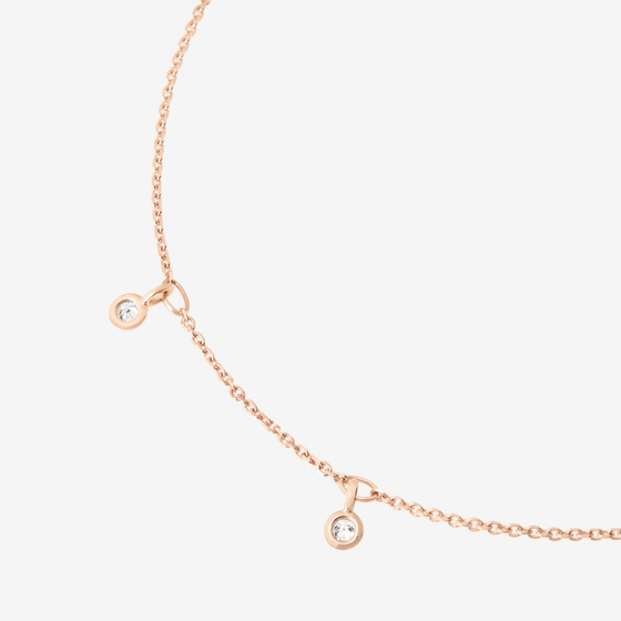 Rose Gold & Diamond Essentials Necklace