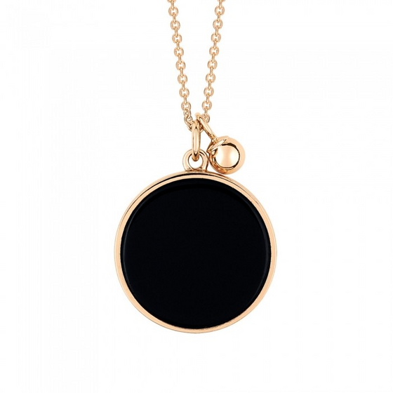 Disc Ever Onyx Necklace