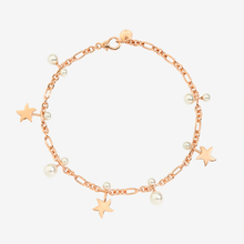  Bracelet Stellina Or Rose & Perles De Cristal