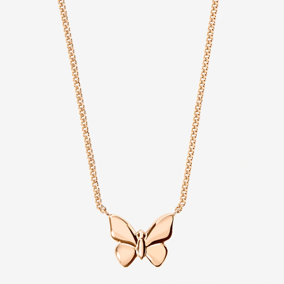 Rose Gold Butterfly Necklace