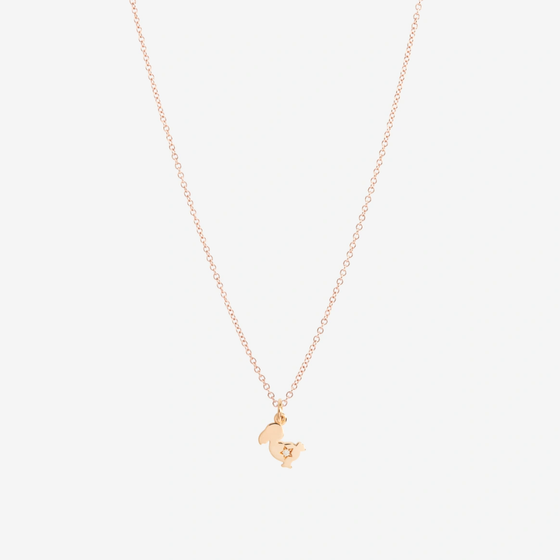 Rose Gold & Diamond Dodo Junior Charm