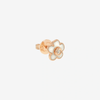 Rose Gold Enamel & Diamond Flower Earring