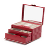 Caroline Medium Jewelry Case ‐ Red