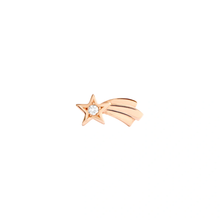  Rose Gold & Diamond Shooting Star Earring