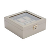 Palermo 6 Piece Watch Box - Pewter