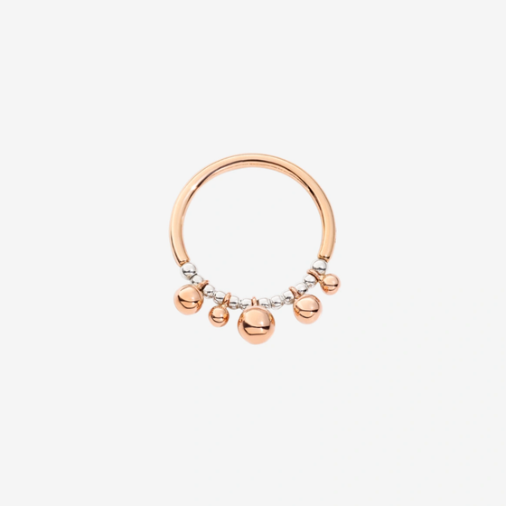 Rose Gold & Silver Bollicine Ring