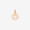 Rose Gold & White Diamond Snowflake Charm