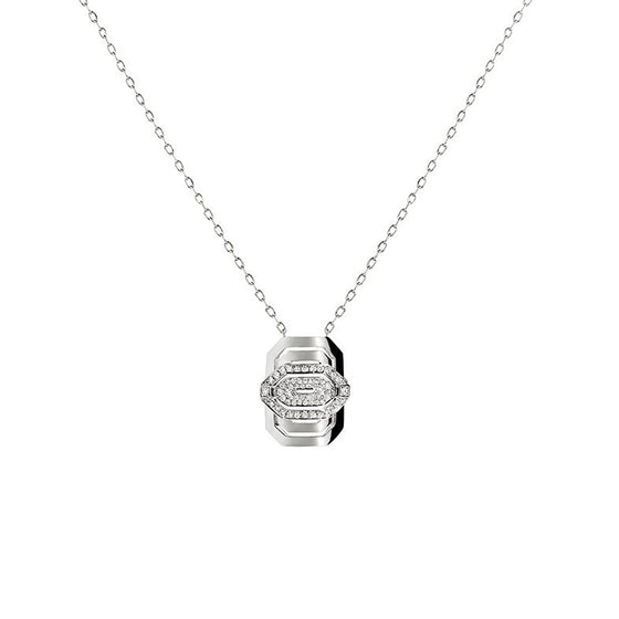 Collier Stairway Diamants & Argent