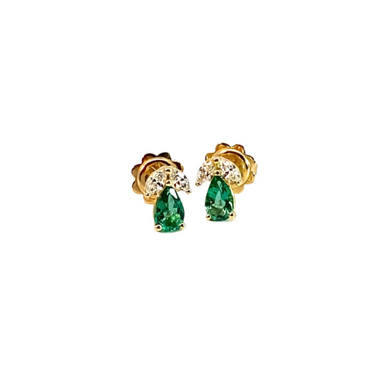 Boucles d'Oreilles Emeraudes