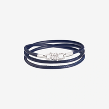  Silver & Leather Cord Nodo Bracelet