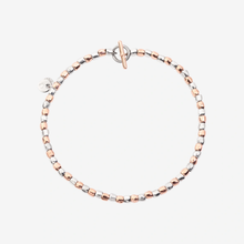  Silver & Rose Gold Mini Granelli Bracelet