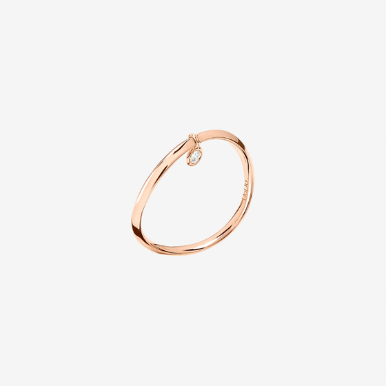 Rose Gold & White Diamond Essentials Ring