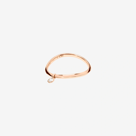 Rose Gold & White Diamond Essentials Ring