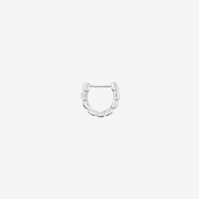  Silver Granelli Hoop Earring