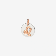  Silver & Rose Gold Leo Charm