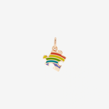  Rose Gold & Enamel Lgbtq+ Puzzle Charm