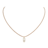 Collier Diamant Or Jaune Cordon Messika CARE(S) Beige Pavé