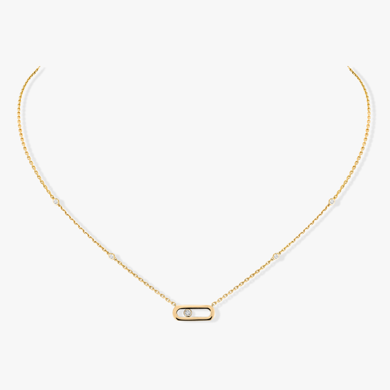 Gold Move Uno Yellow Gold Diamond Necklace