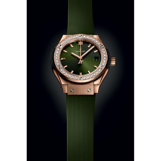 Classic Fusion King Gold Green Diamonds