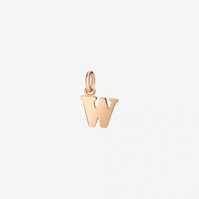  Rose Gold Letter W Charm