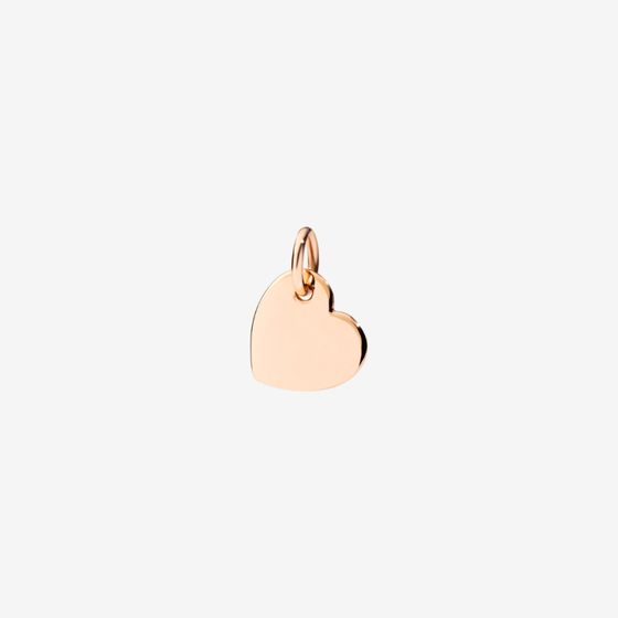 Rose Gold Heart Charm