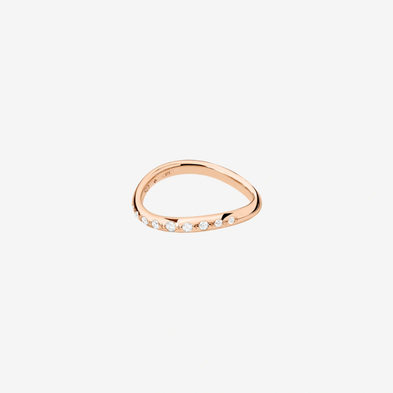 Rose Gold & White Diamond Essentials Ring