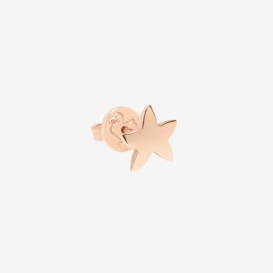 Rose Gold Star Stud Earring