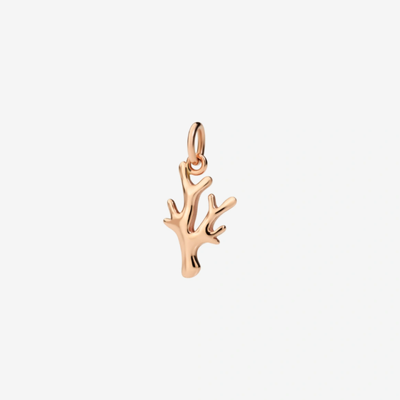 Rose Gold Coral Charm