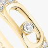 Yellow Gold Diamond Ring Move Joaillerie Pavé Wedding Ring