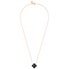 Collier Victoria Onyx Or Rose