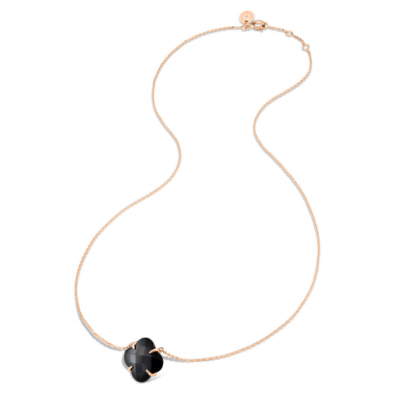 Collier Victoria Onyx Or Rose