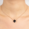 Collier Victoria Onyx Or Rose