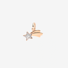  Rose Gold & Enamel Shooting Star Charm