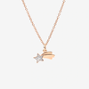 Rose Gold & Enamel Shooting Star Charm