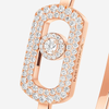 Pink Gold Diamond Bracelet So Move Pavé Bangle