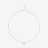 Rose Gold & White Diamond Nodo Necklace